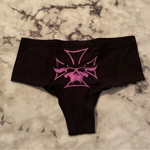 🖤 Official Evilive 2015 Danzig Skull Booty Shorts Panties Band Merch